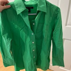 Green Button-Up Shirt